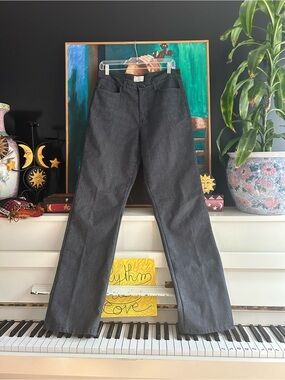 FDJ French Dressing Black Pinstripe Straight Leg Jeans Size 10